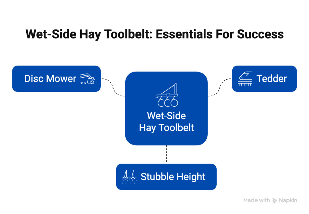 diagram of equipment required for making hay west of the cascades